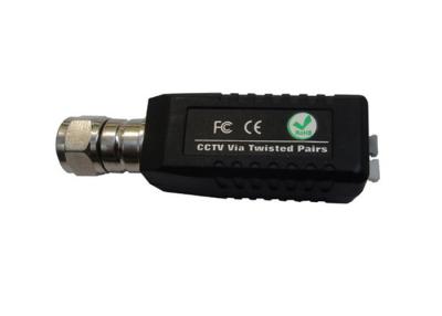 China CCTV Cat5 Passive Video Balun , 1 Channel UTP Video Balun With CE RoHS, Support CVI/AHD for sale