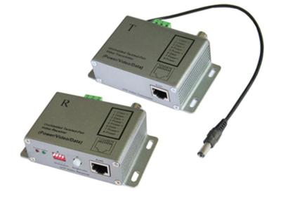 China Single Channel Video Power Balun Cat5 , DC Power Video Data Transmitter for sale