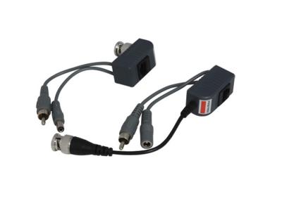 China 75 Ohm 1 CH Passive Video Balun With Power , Twisted Pair UTP Video Balun for sale