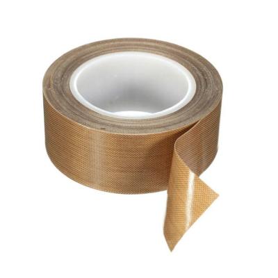 China 3mils/5mils PTFE Coated Fiberglass PTFE Film Tape with Silicone Adhesive for Heat Sealing Machine for sale