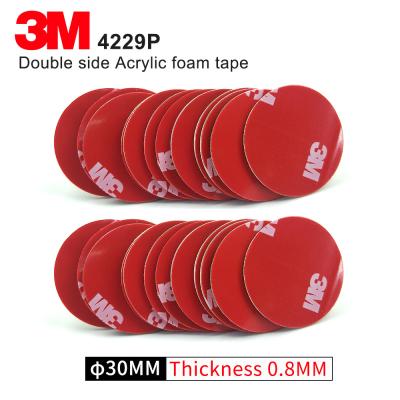 China Double Sided Adhesive Acrylic Foam 3M 4229P Kiss Cut Tape 75MM Circle Gray 3M Automotive Car Tape for sale