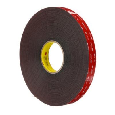 China 3M PT1100 3M Scotch Tape , Double Sided Automotive Tape Acrylic Black Foam 1.14mm Thickness for sale