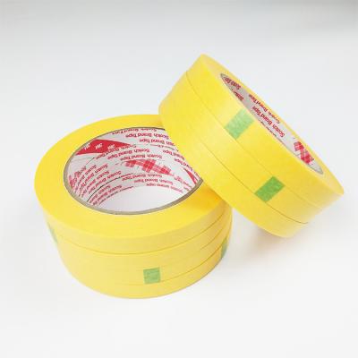 China Single Sided UV resistance  Clean Removal  Good Painted Crepe Masking Paper Tape for sale