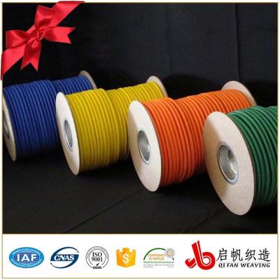 China Sustainable Fabric Making Accessory Nylon Rope Wrapped Elastic Rope For Clothing for sale