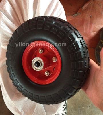 China PU Wheel Hand Trolley Rubber Wheels for sale