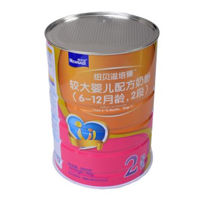 China Large Capacity Food And Holiday Moisture Proof Candy Tin Can For Powder Baby Food for sale