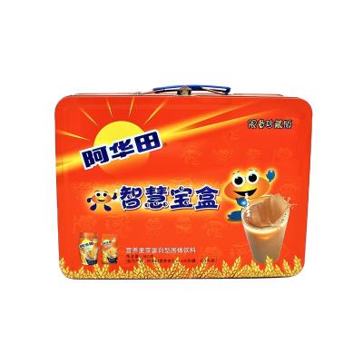 China Recycled Tin Boxes Steel Packaging Custom Food Grade Materials Outstanding Appearance Portable Cookie Tin for sale