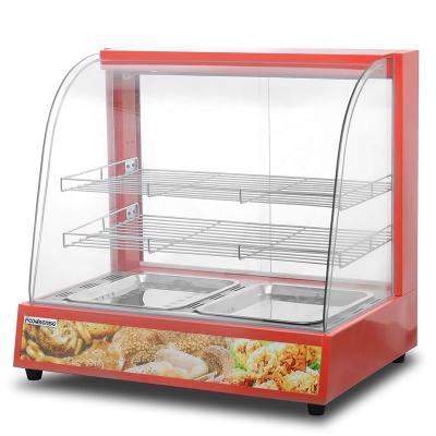 China Fast Shipping  2 Layers Commercial Food Warmer Fried Chicken Food Display Warmers 660*480*650mm for sale