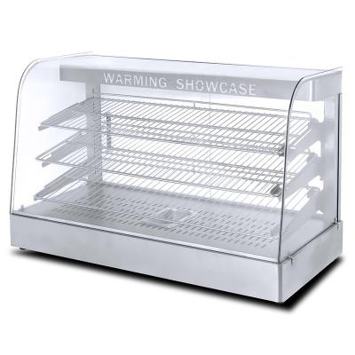 China Stainless Steel 2022 New stainless steel Food Warmer Display Showcase With Glass Restaurant/Food Shop for sale