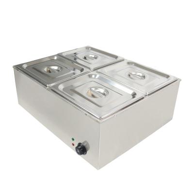 China Stainless Steel Professionnel bain marie buffet catering equipment 4 tank commercial electric bain marie for sale