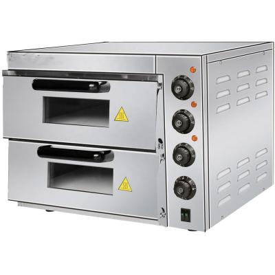 China Bakery Guangzhou Factory Double Deck Electric Commercial Outdoor Pizza Ovens For Sale for sale