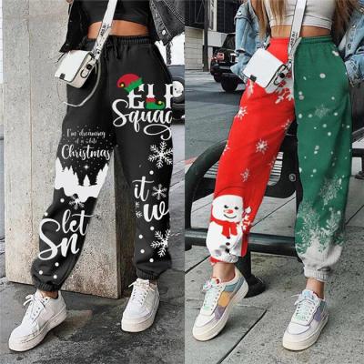 China B0047-fall 2021 New Christmas QUICK DRY women's pants limited casual women's pants and trousers for sale