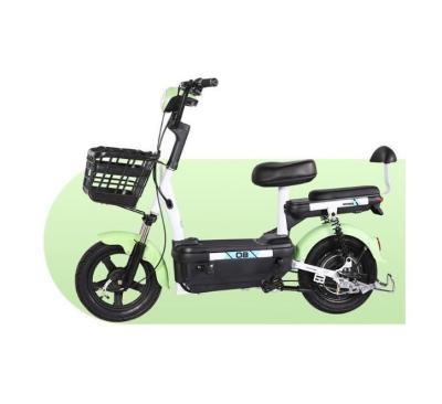 China Steel 2 Wheels Electric Mopeds Adult Wide Range Unisex 14 Inch Vacuum Tire 48V 12Ah 180Kg Motor Power Load Three Gear Modes for sale