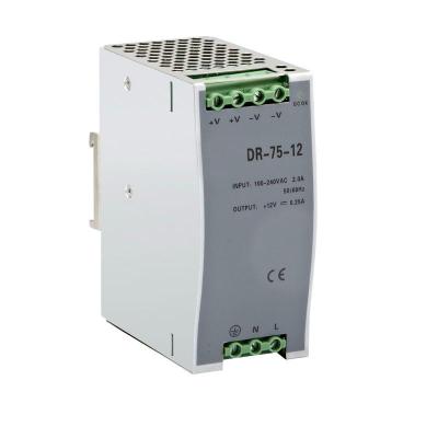 China DR-75-48 single output DIN rail power supply 76.8W 48V 1.6A for sale