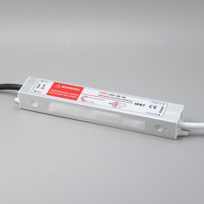 China LPV-20-12 20W 12V 1.67A Single output waterproof power supply IP67 electronic LED driver for sale