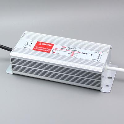 China Single output IP67 waterproof power supply LPV-60-12 60W 12V 5A electronic LED driver for sale