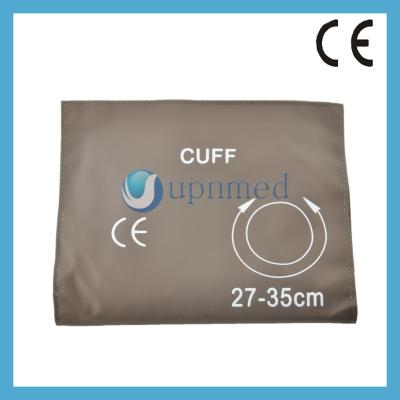 China Brown color Adult single tube Blood pressure cuffs for sale