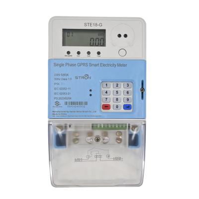 China Single Phase 20mA Smart Prepaid Electricity Meter With Digital Keypad for sale