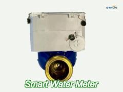 sts standard brass body industrial water meter for precise measurement range of 0-999999 liters