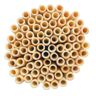 China Stocked 100% Bamboo Drinking Straws Healthy Hot Selling Boba Bamboo Straw for sale