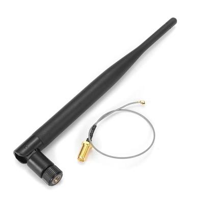 China High Quality RF AM FM Radio Aerial Antenna 5DBi 700-2700MHz RG316 Wireless Indoor Outdoor Cable SMA Male Connector for sale