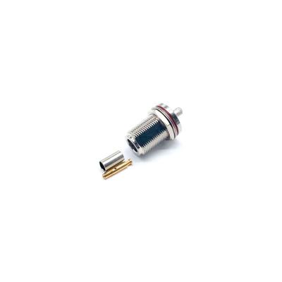 China Communication RF Coaxial N Type Female Bulkhead Connector For Antenna Cable RF Connector for sale