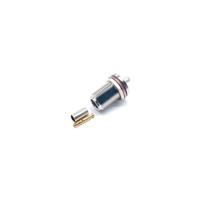 China Communication RF Coaxial N Type Female Bulkhead Connector For Antenna RF Cable Connector for sale