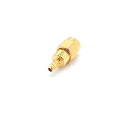 China Wholesale Goldplated Customized Logo RP-SMA Straight Male Plug RF Coaxial Adapter Converter Straight Switch NEW for sale