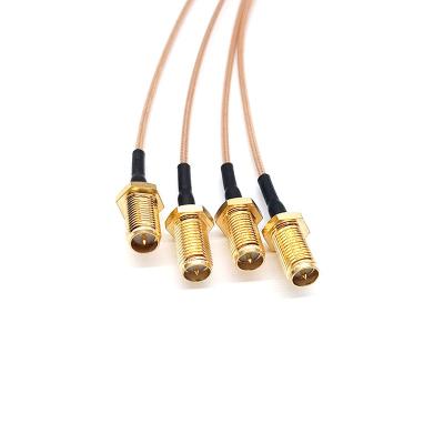 China Home Appliance Nickel Ipex To 1.13 SMA Female Pigtail Waterproof RF Cable RF Coaxial Cable for sale