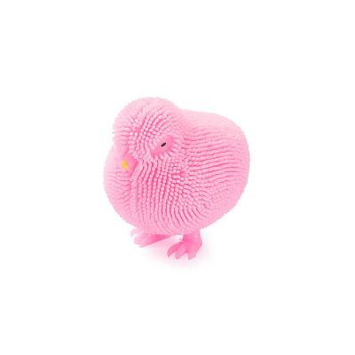 China Children's toys wholesale TPR children toys funny fluffy chicken flashing toys balls for kids relaxation for sale