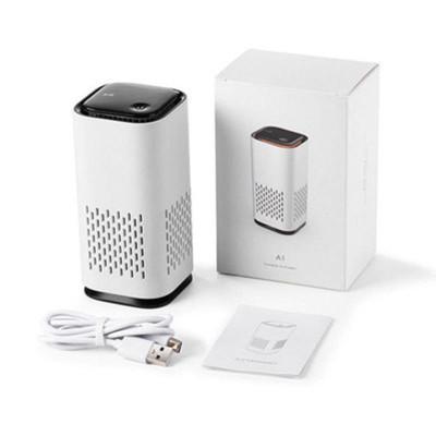 China Hotel USB Desktop Air Purifier quietly ionizes and purifies air to reduce odors and particles from fresh air for sale