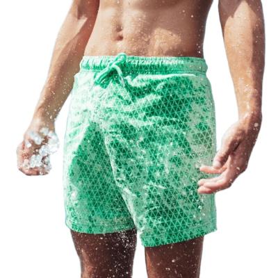 China Anti-wrinkle New Design Mens Water Color Change Shorts Magic Change Color Beach Men Shorts for sale