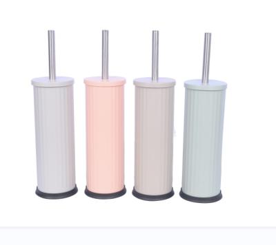 China 2023 New Style Steel Toilet Brush And Holder Viable For Bathroom Powder Coating Toilet Cleaner for sale