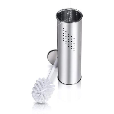 China Sustainable Household Stainless Steel Toilet Base Brush And Holder For Home WC Cleaning Use for sale