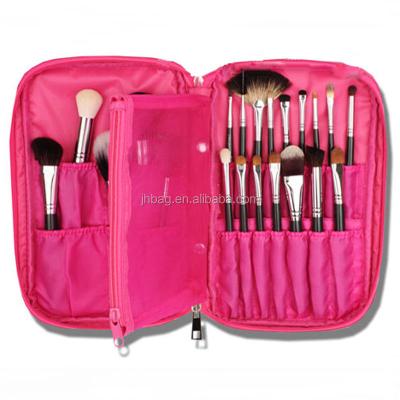 China Make Up Bag Multifunctional Promotion Makeup Brush Zipper High Quality Cosmetic Case For Travel And Home Use (Pink) for sale