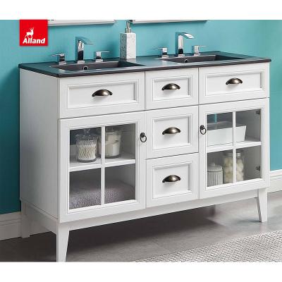 China Modern Wall Mounted MFC Single Bowl Bathroom Cabinet Allandcabinets Washroom Vanity,Bathroom Cabinets For Sale for sale