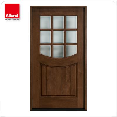 China Traditional traditional quarter sawn white oak interior solid wood doors with lites for home entry for sale