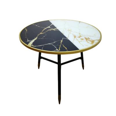 China Postmodern Display Living Room Console Table Faux Marble Coffee Table for sale