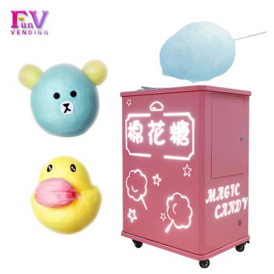 China Snacks factory commercial use mini cotton candy pink candy maker fairy floss machine for sale