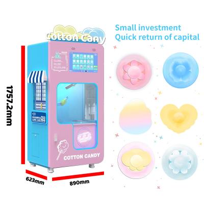 China Factory Latest High Quality Commercial Silk Rose Flower Commercial Sourcing Automatic Cotton Candy Making Vending Machine for sale