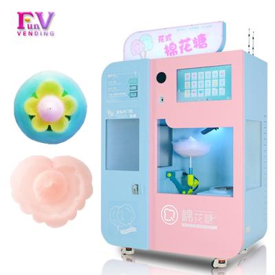 China Interesting Game Hall DIY Human-computer Interaction Maker Vending Machine Making Cotton Candy Machine for sale