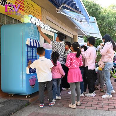 China Full Automatic Commercial Supply Making 24 Styles Vending Fairy Marshmallows Flower Candy Cotton Floss Vending Machine On Mall For Kids for sale