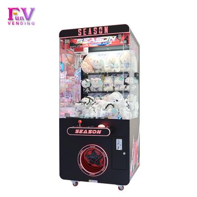 China Metals+Glass Precursor Game Art Claw Machine 3 Arcade Prize Doll Plush Toy Sale For Fun for sale