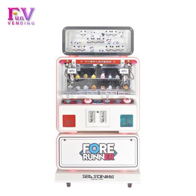 China Metals+Glass Factory Precursor Wholesale Mini Boutique Claw Machine 2 Players Coin Operated Arcade Game Cheap Small Toy Crane For Amusements for sale