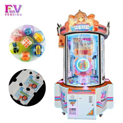 China Coin Operated Indoor Prize Gift toy Ticket Redemption Lottery Shooting Gashapon Capsule Game Vending Machine For Children GZLM-003 for sale