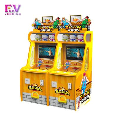 China Metal+acrylic+plastic Quick Win Money Slam Dunk Basketball Jump Machine Ball Arcade Ticket Lottery Redemption Game Machine For Sale for sale