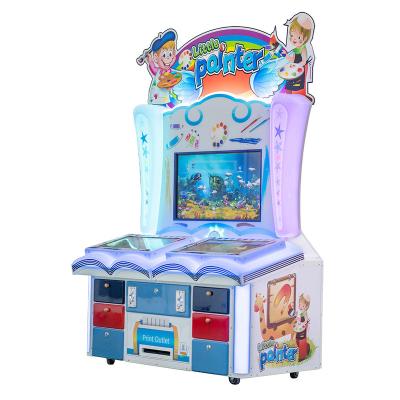 China Small Painter Children's Puzzle Game Painting Machine Gift Marine Life Touch Screen Operation Parent-child Visual Games FV-059 for sale