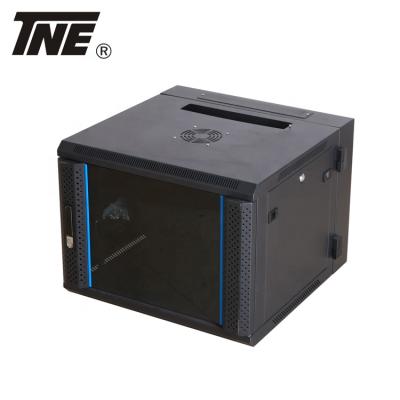 China Assembled Or Disassembled 9U Wall Network Cabinet 12U Cabinet With Rear Swing Door for sale