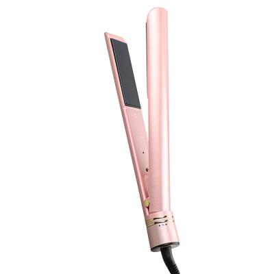 China Household Flat Iron Hair Straightening Private Label Flat Irons Wholesale Titanium Infrared Hair Straightener Flat Iron for sale