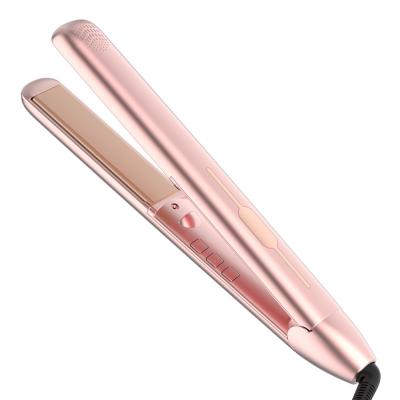 China Household 2 in 1 Ceramic Hair Straightener, Portable Flat Iron with Dual Voltage, Negative Ion Hair Straightener with Digital Display for sale